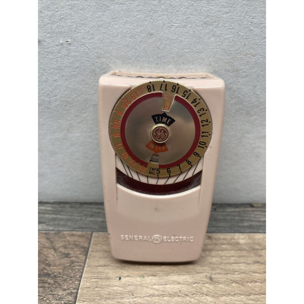 Vintage General Electric‎ exposure meter type PR-35 Mascot  & leather case GE